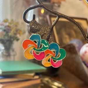 Vintage Enamel Earrings
